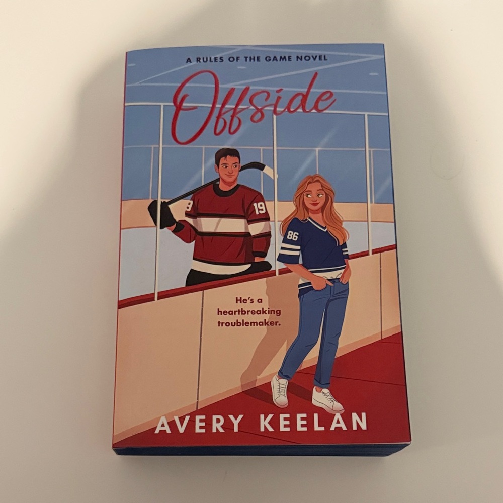 Offside by Avery Keelan - Red & Blue Book Cover